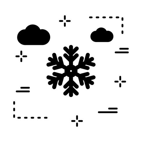 vector sneeuwvlok pictogram