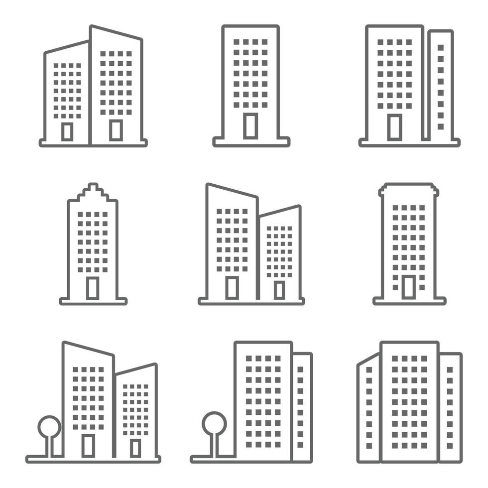gebouw pictogram vector