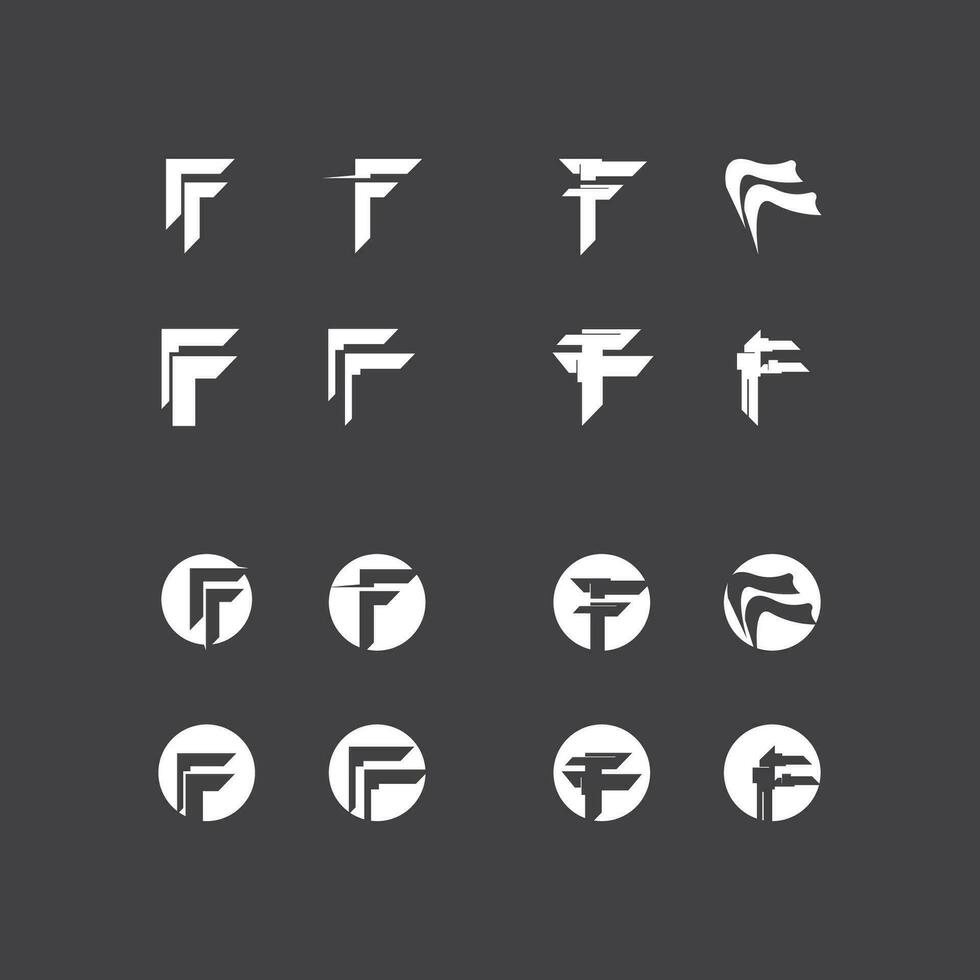 f brief logo vector sjabloon