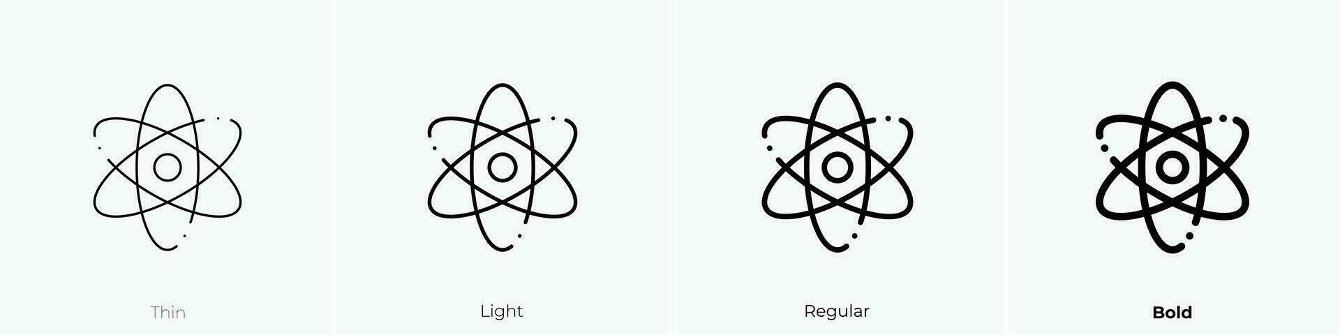 wetenschap icoon. dun, licht, regelmatig en stoutmoedig stijl ontwerp geïsoleerd Aan wit achtergrond vector