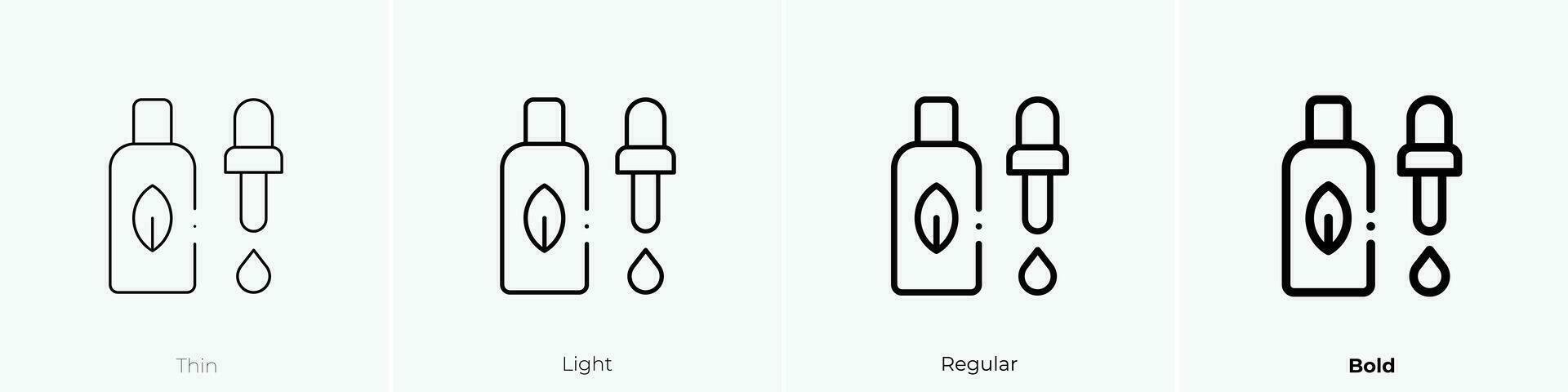 serum icoon. dun, licht, regelmatig en stoutmoedig stijl ontwerp geïsoleerd Aan wit achtergrond vector