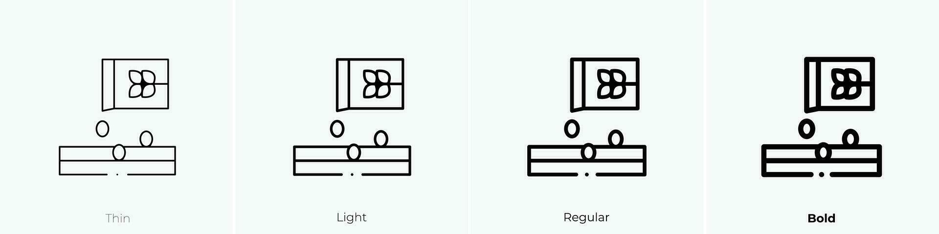 zaden icoon. dun, licht, regelmatig en stoutmoedig stijl ontwerp geïsoleerd Aan wit achtergrond vector