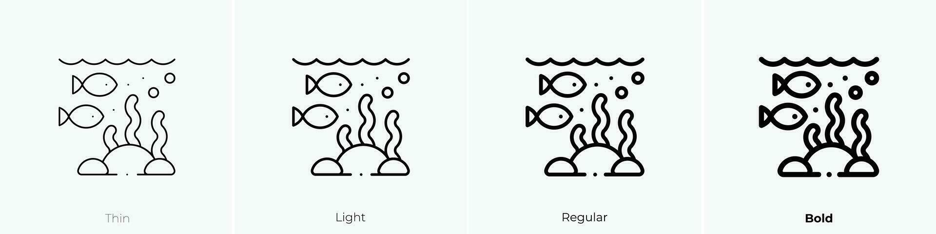 zeeleven icoon. dun, licht, regelmatig en stoutmoedig stijl ontwerp geïsoleerd Aan wit achtergrond vector