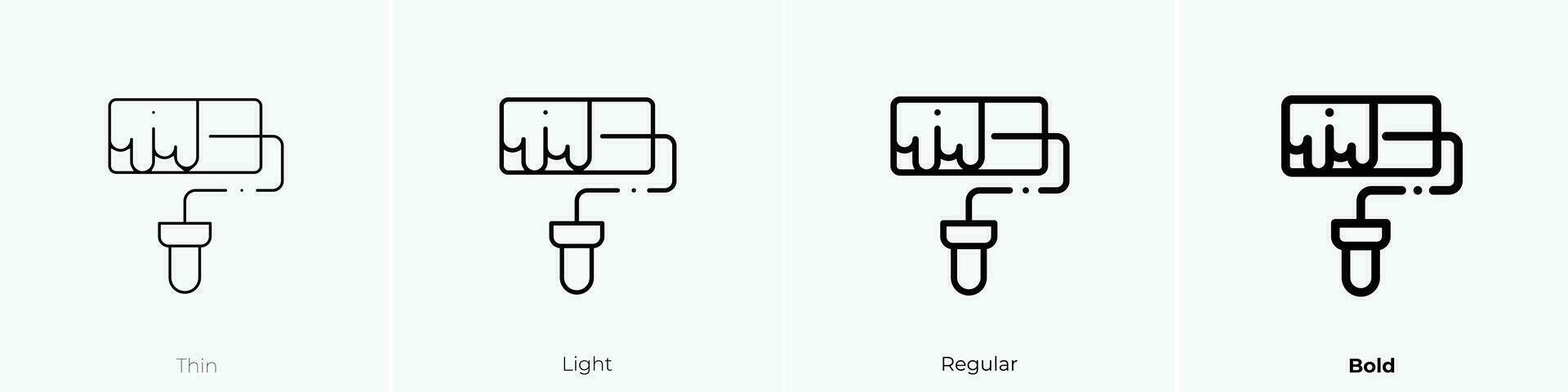 rol icoon. dun, licht, regelmatig en stoutmoedig stijl ontwerp geïsoleerd Aan wit achtergrond vector