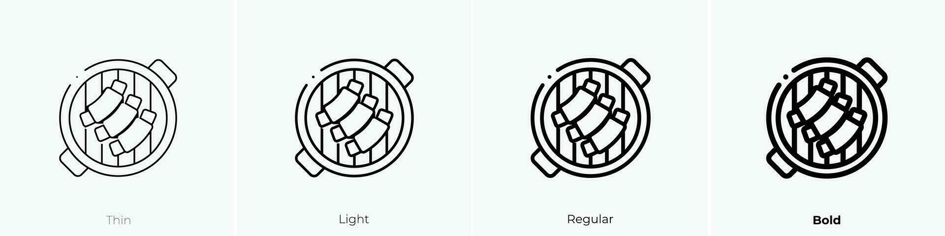 ribben icoon. dun, licht, regelmatig en stoutmoedig stijl ontwerp geïsoleerd Aan wit achtergrond vector