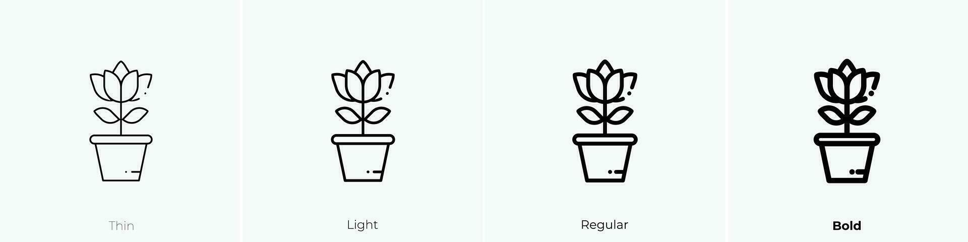 roos icoon. dun, licht, regelmatig en stoutmoedig stijl ontwerp geïsoleerd Aan wit achtergrond vector