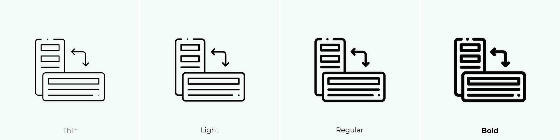 snel reagerend icoon. dun, licht, regelmatig en stoutmoedig stijl ontwerp geïsoleerd Aan wit achtergrond vector