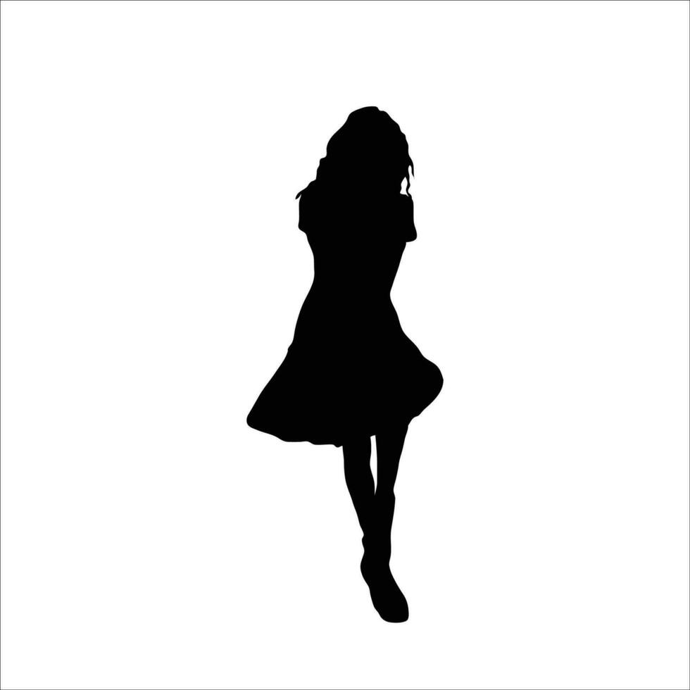 vrouw silhouet vector