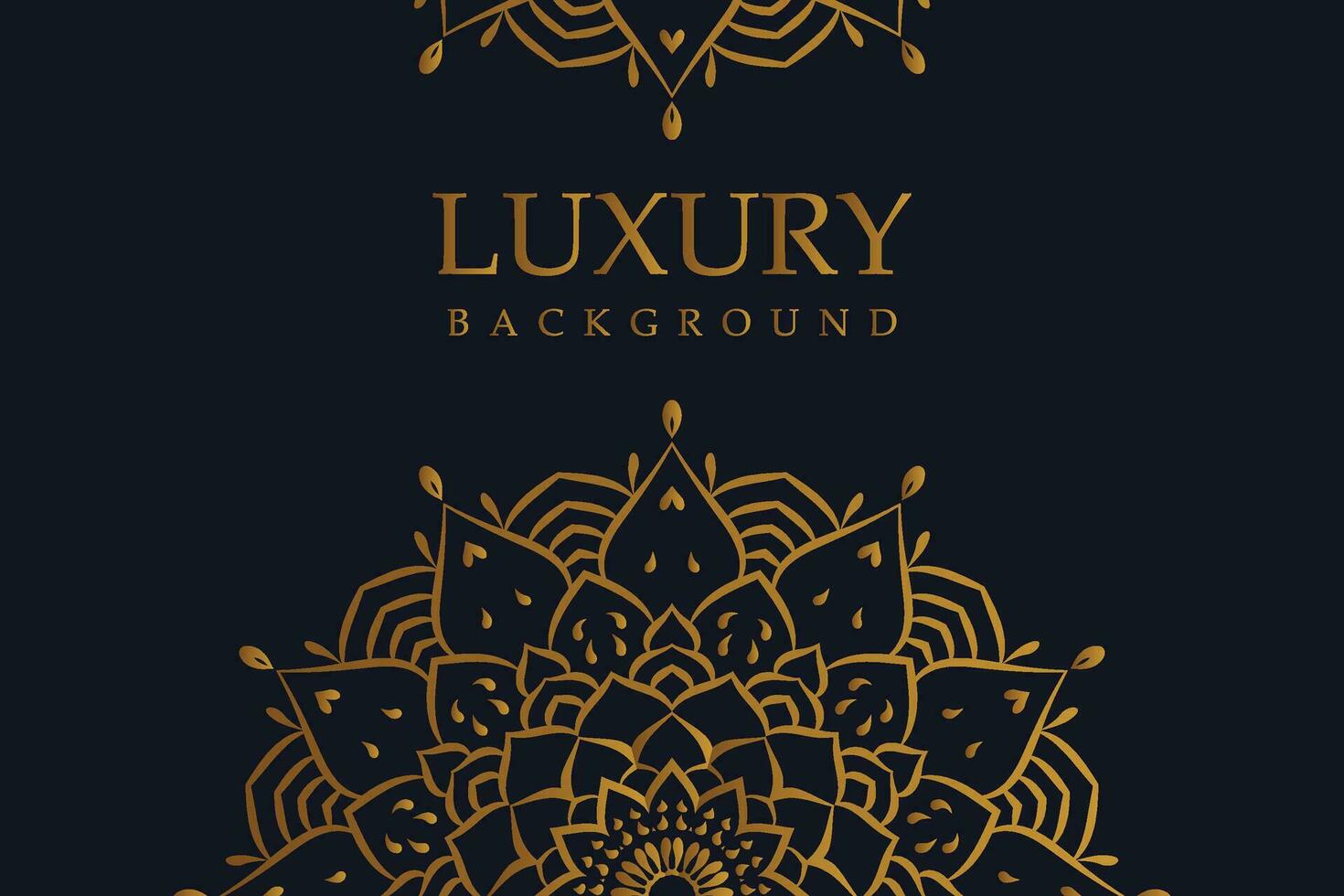 luxe gouden mandala achtergrond plein vector