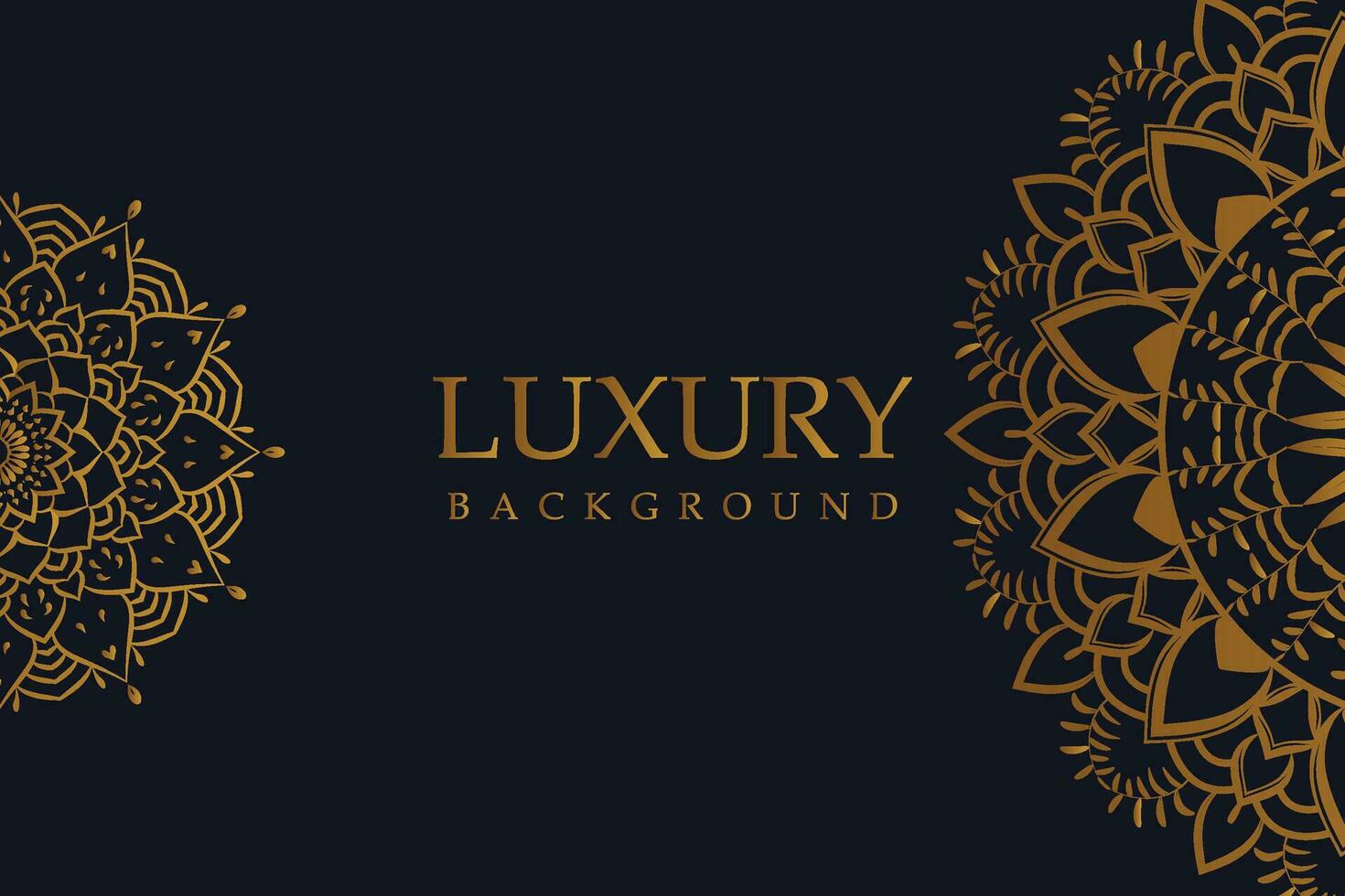 luxe gouden mandala achtergrond plein vector