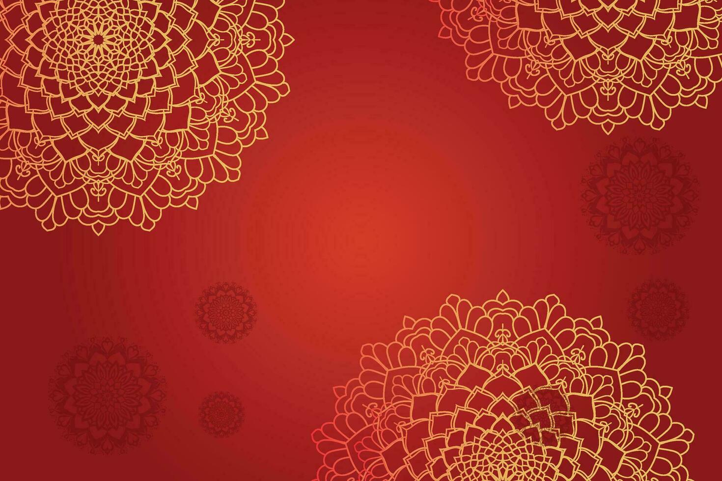 ingewikkeld oosters bloemen mandala ontwerp vector