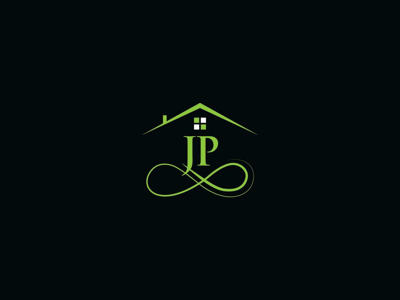 modern jp logo icoon vector, monogram jp logo icoon voor uw gebouw bedrijf vector