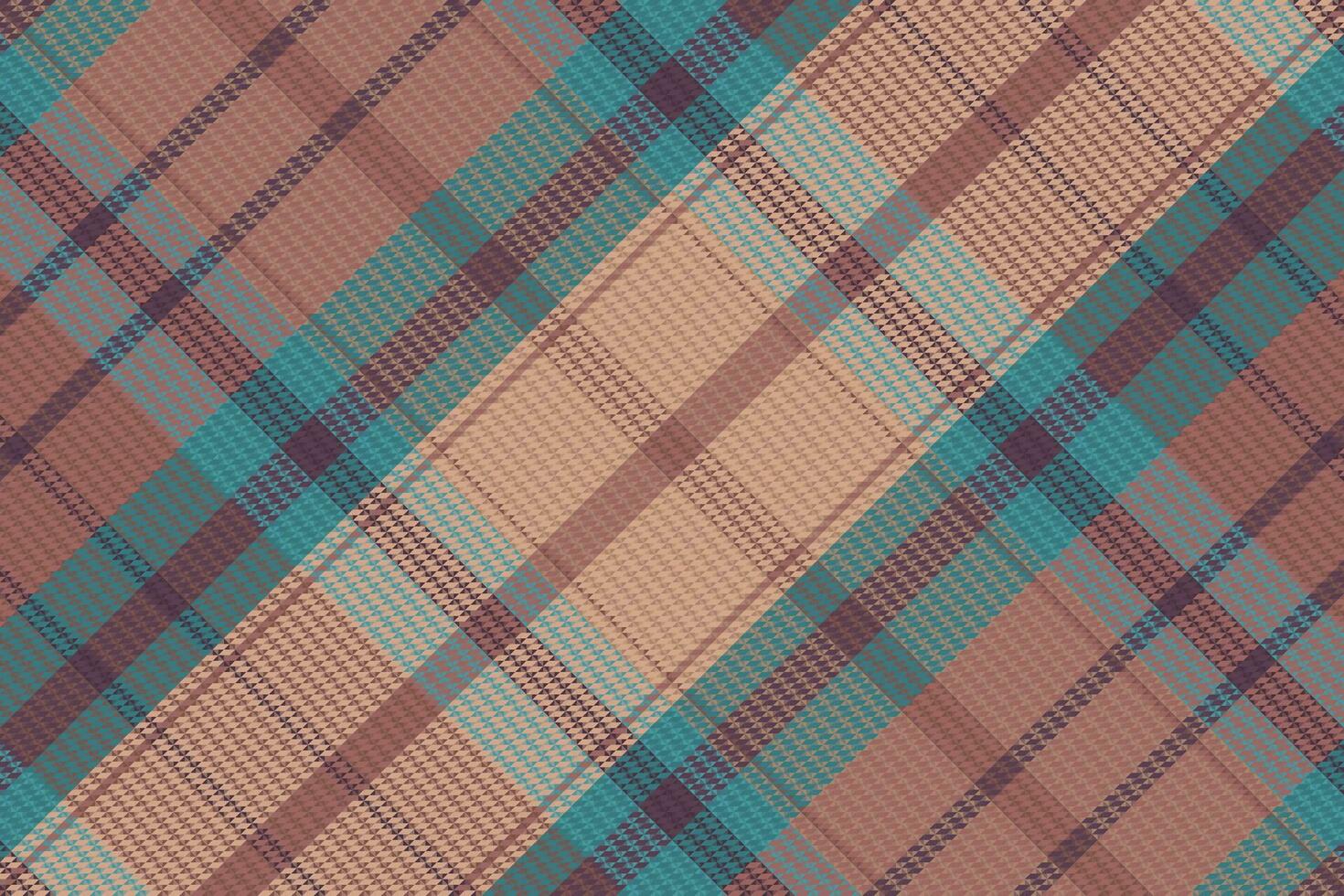 tartan geruit patroon met textuur en natuurkleur. vector