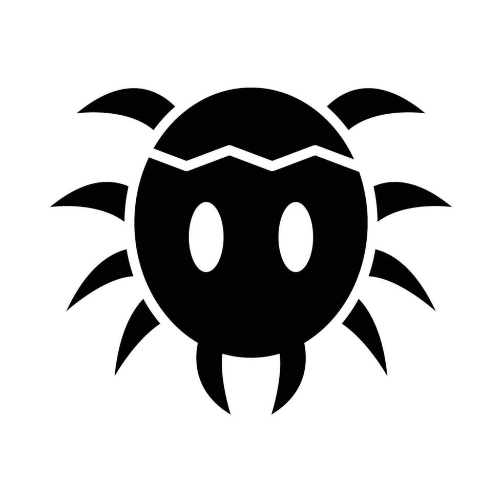 tarantula vector glyph icoon voor persoonlijk en reclame gebruiken.