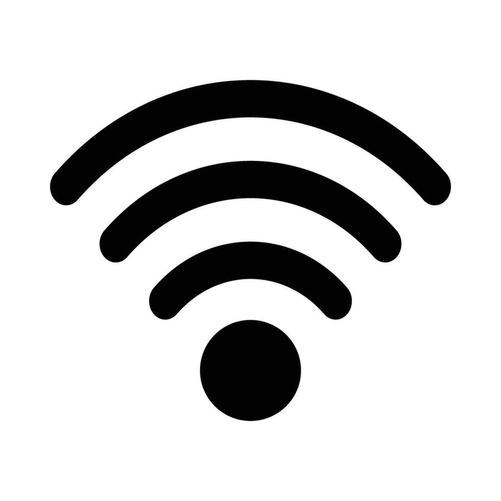 Wifi vector glyph icoon voor persoonlijk en reclame gebruiken.