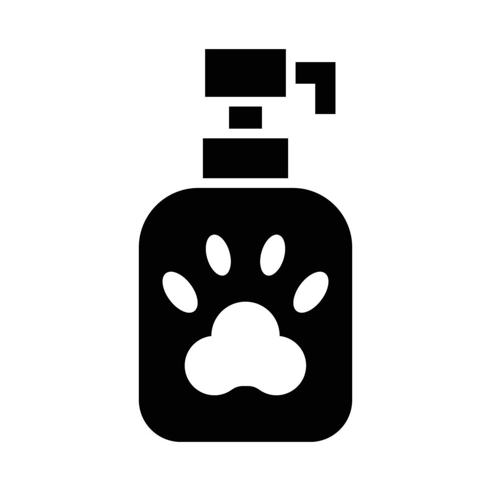 huisdier shampoo vector glyph icoon voor persoonlijk en reclame gebruiken.