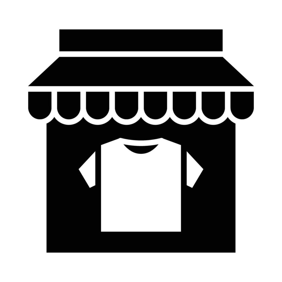 kleren winkel vector glyph icoon voor persoonlijk en reclame gebruiken.