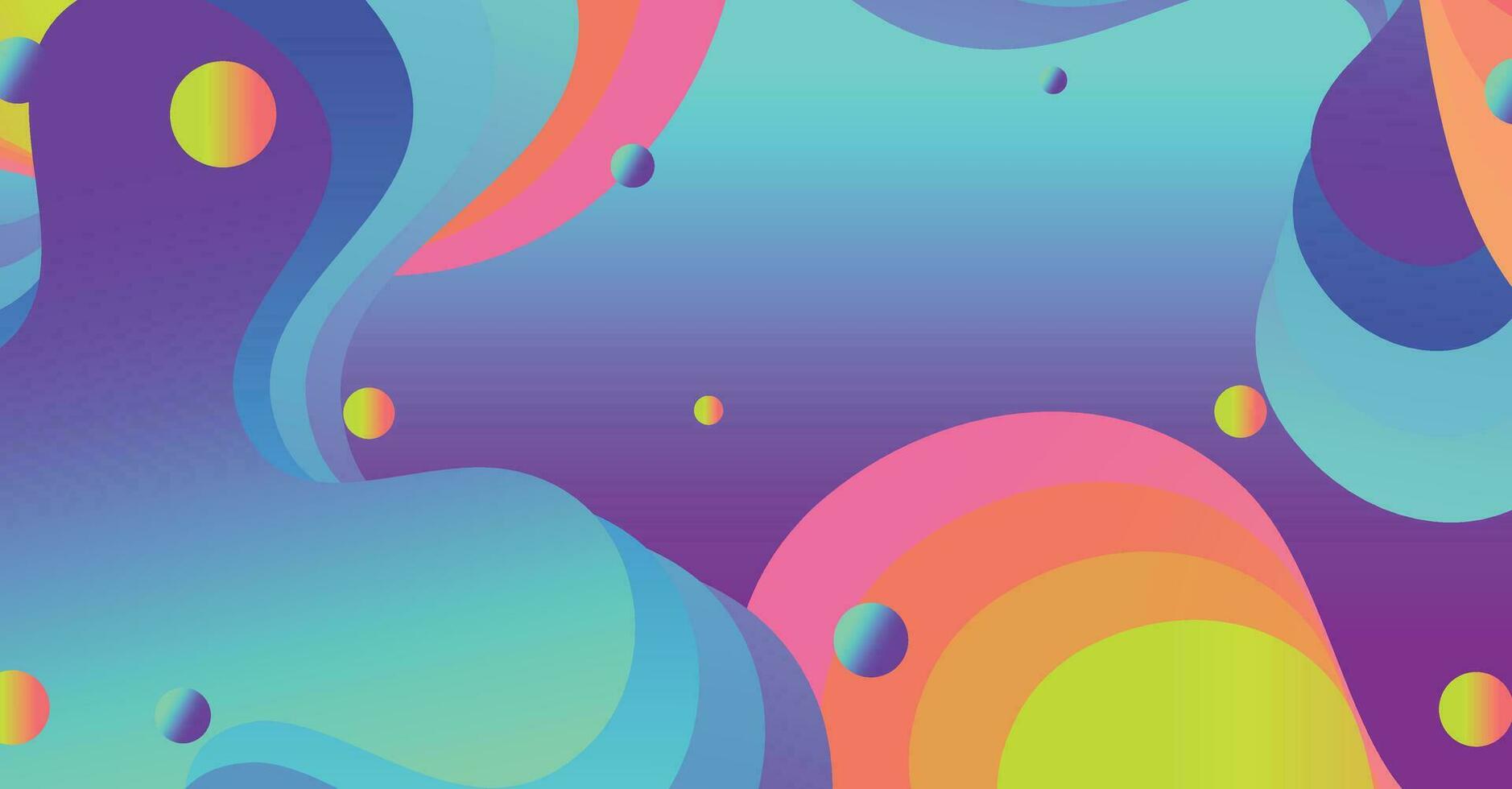 abstract vloeistof Golf achtergrond met kleurrijk achtergrond vector