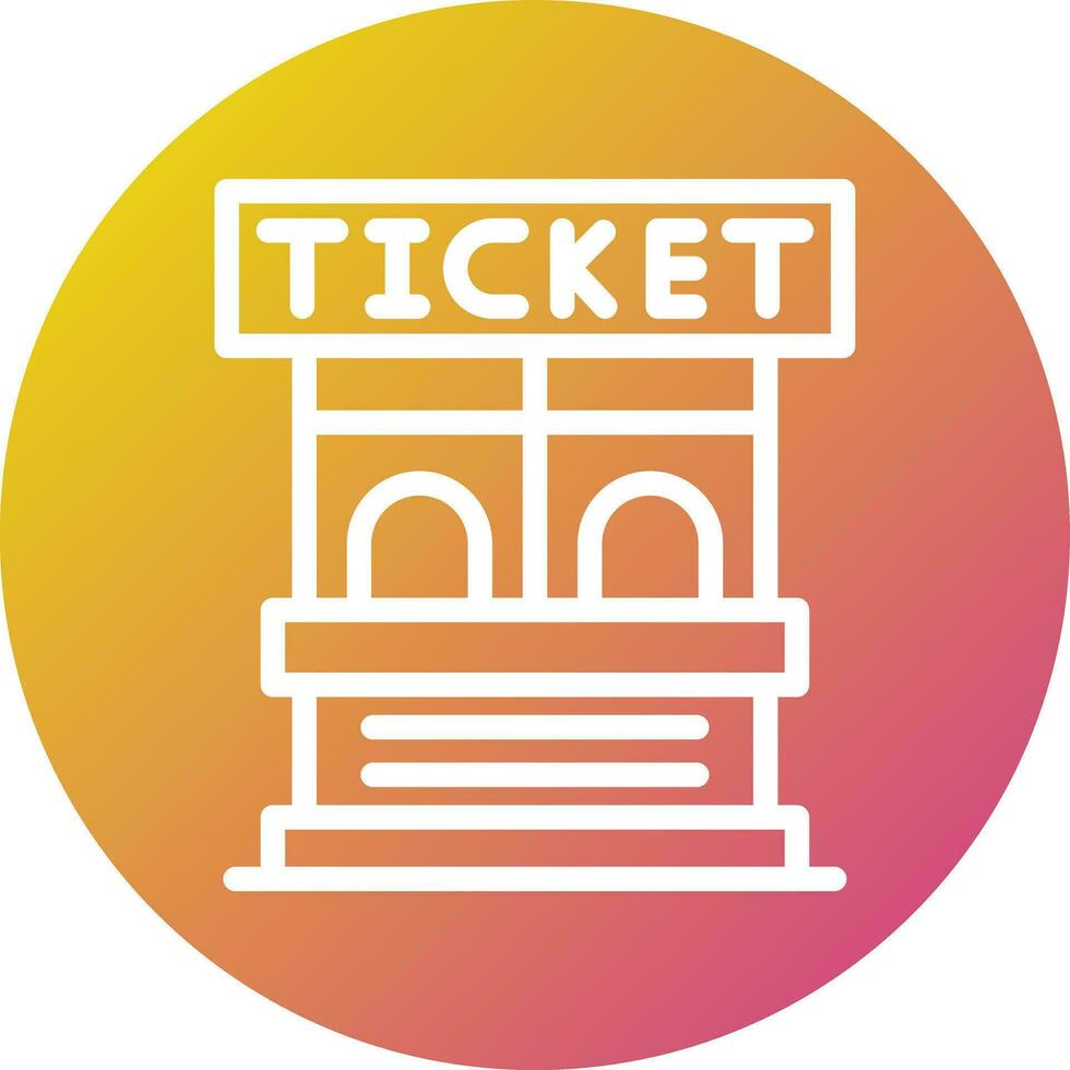 ticket office vector pictogram ontwerp illustratie