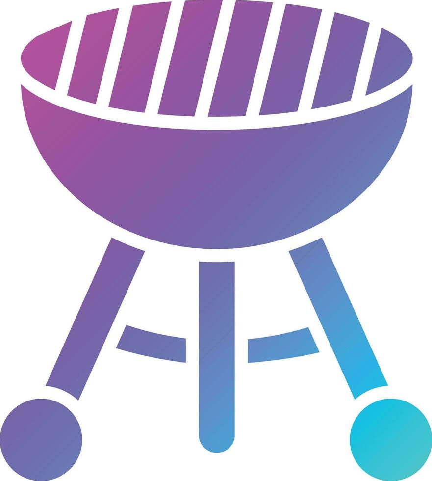 barbecue grill vector pictogram ontwerp illustratie