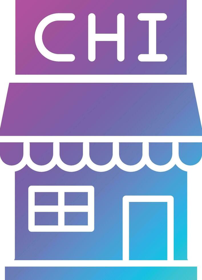kip winkel vector icoon ontwerp illustratie