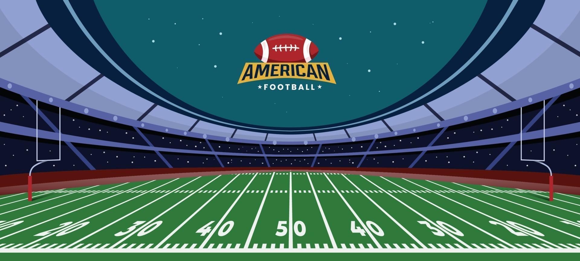 achtergrond stadion american football vector