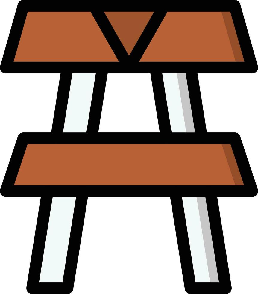 picknick tafel vector icoon ontwerp illustratie