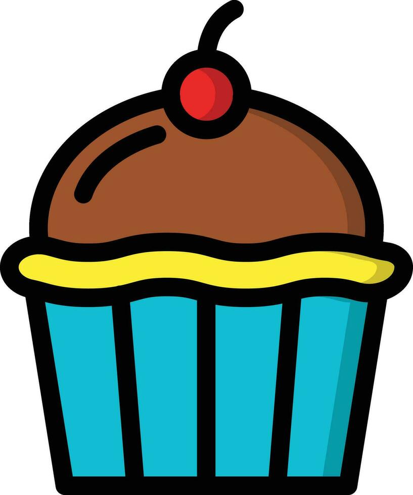 cupcake vector pictogram ontwerp illustratie