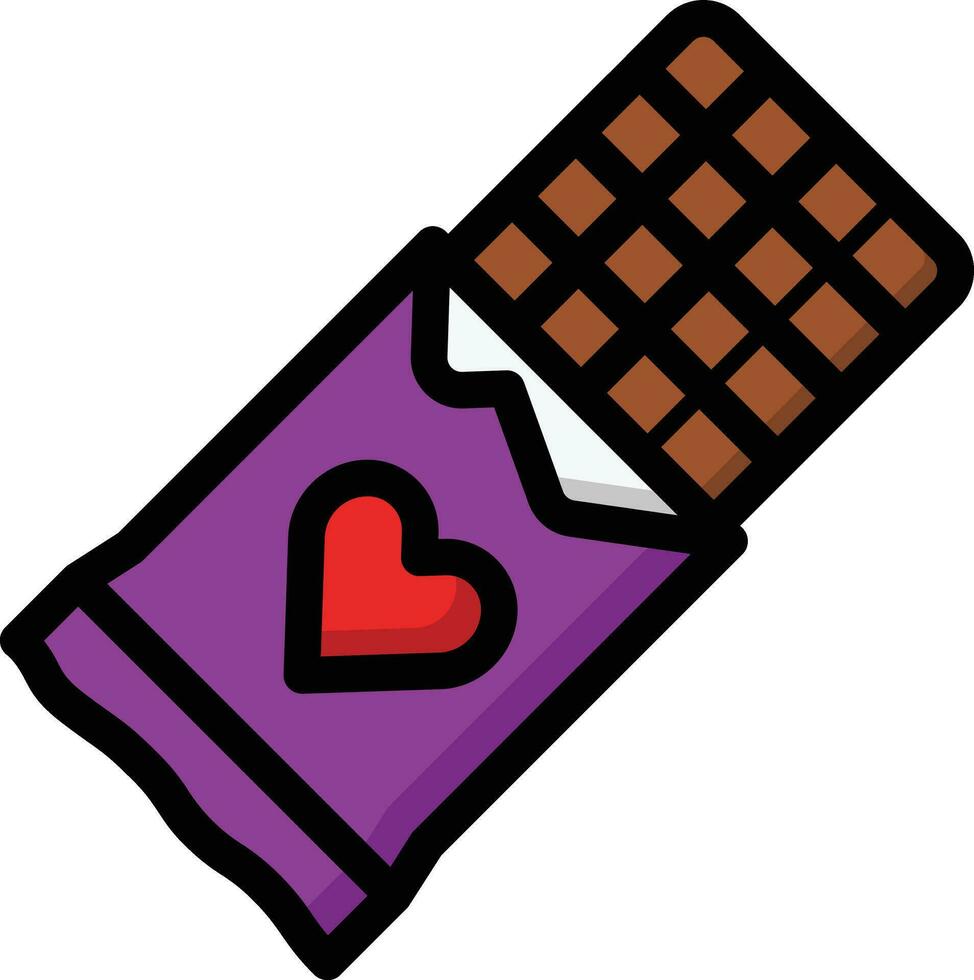 chocola bar vector icoon ontwerp illustratie