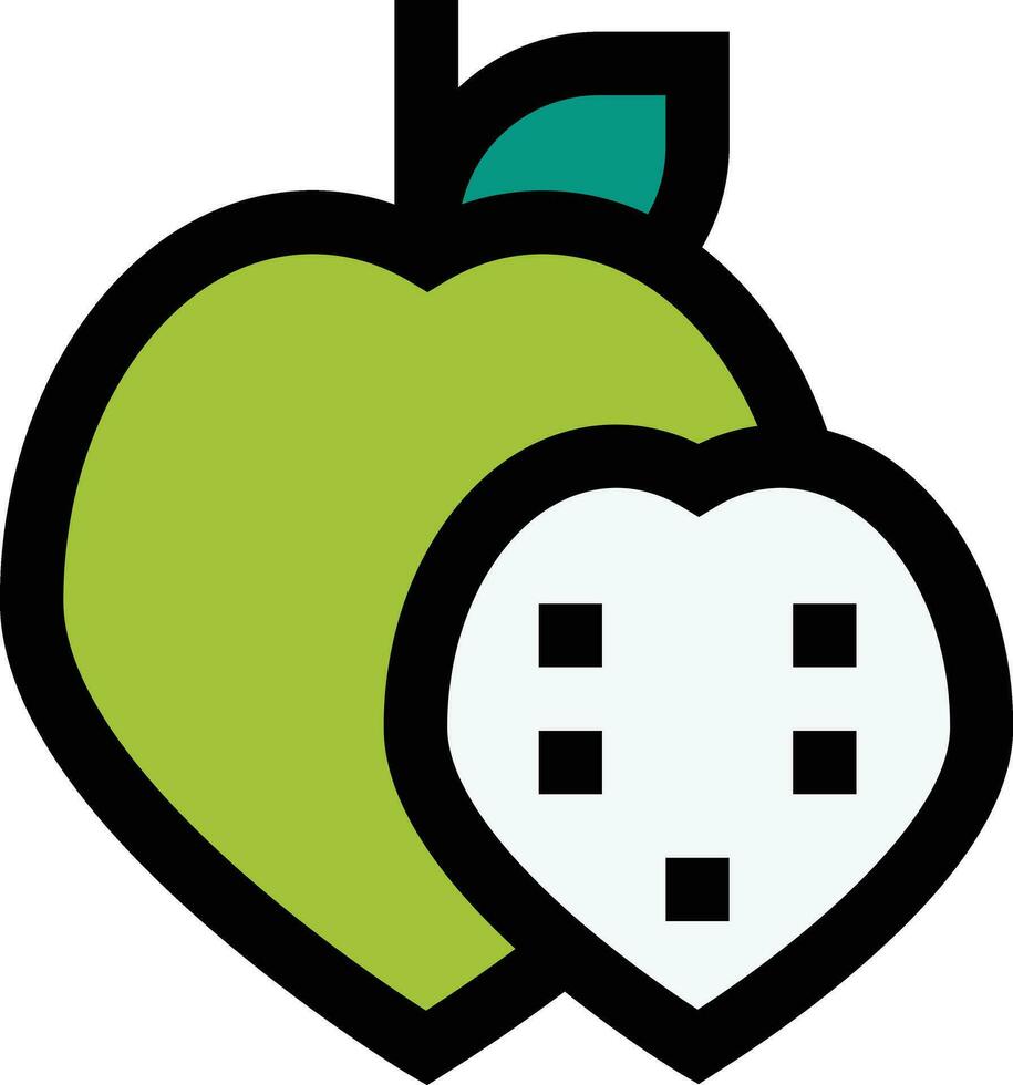 vla appel vector icoon ontwerp illustratie