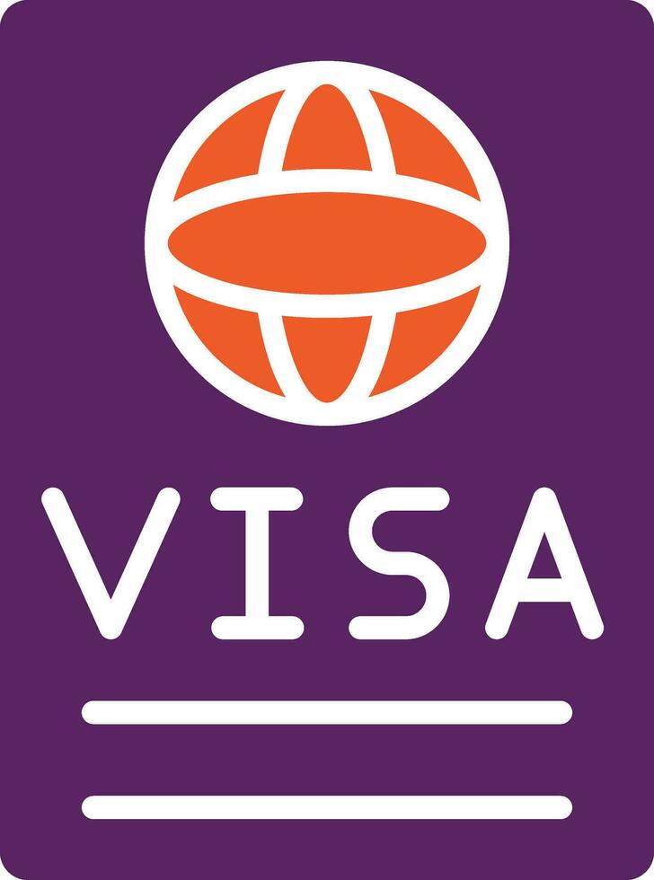 Visa vector icoon ontwerp illustratie