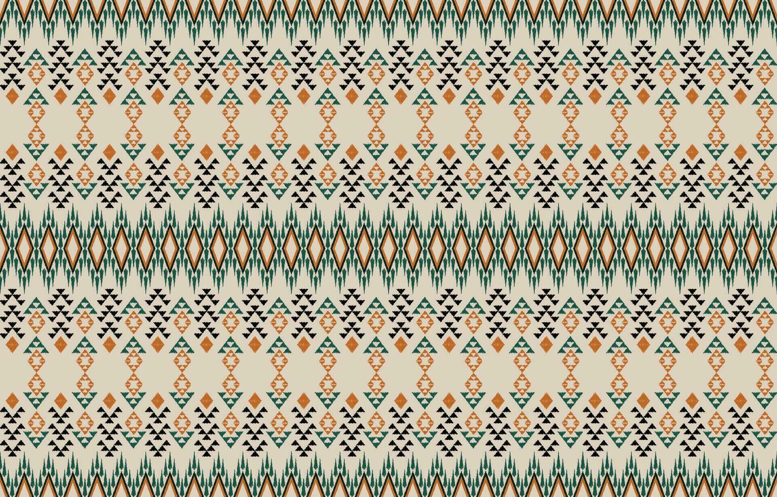 etnisch abstract ikat kunst. aztec ornament afdrukken. meetkundig etnisch patroon naadloos kleur oosters. ontwerp voor achtergrond ,gordijn, tapijt, behang, kleding, inpakken, batik, vector illustratie.