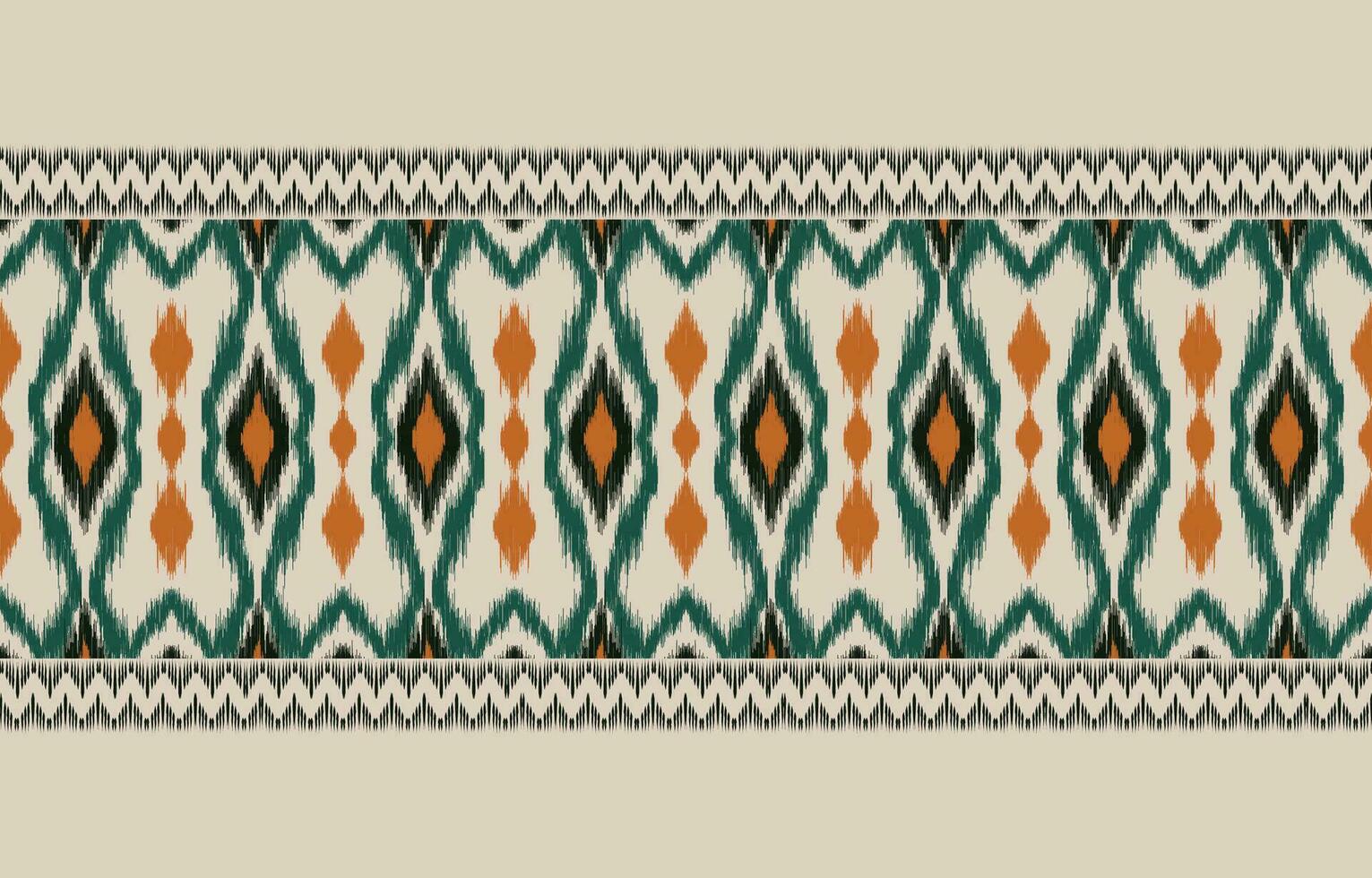 etnisch abstract ikat kunst. aztec ornament afdrukken. meetkundig etnisch patroon naadloos kleur oosters. ontwerp voor achtergrond ,gordijn, tapijt, behang, kleding, inpakken, batik, vector illustratie.