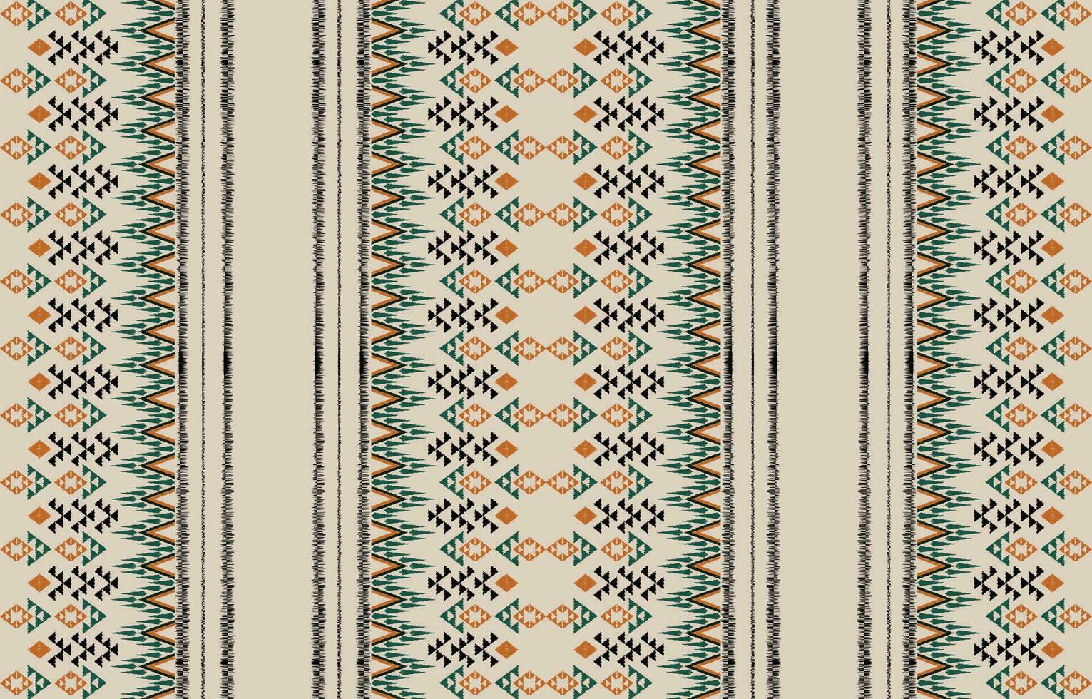 etnisch abstract ikat kunst. aztec ornament afdrukken. meetkundig etnisch patroon naadloos kleur oosters. ontwerp voor achtergrond ,gordijn, tapijt, behang, kleding, inpakken, batik, vector illustratie.