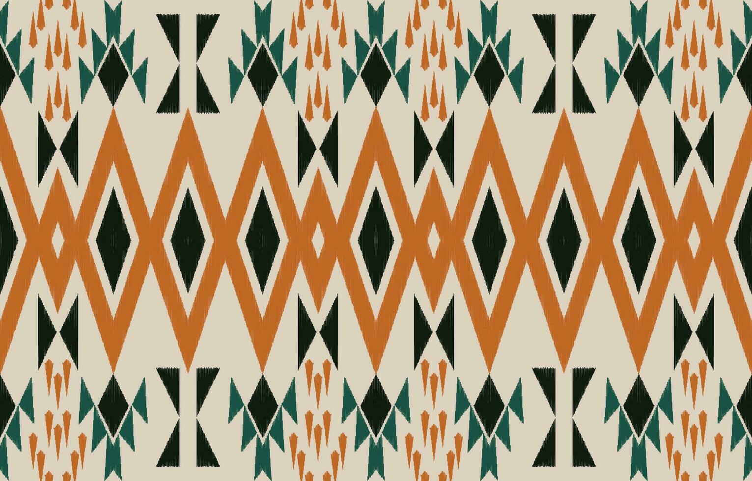 etnisch abstract ikat kunst. aztec ornament afdrukken. meetkundig etnisch patroon naadloos kleur oosters. ontwerp voor achtergrond ,gordijn, tapijt, behang, kleding, inpakken, batik, vector illustratie.