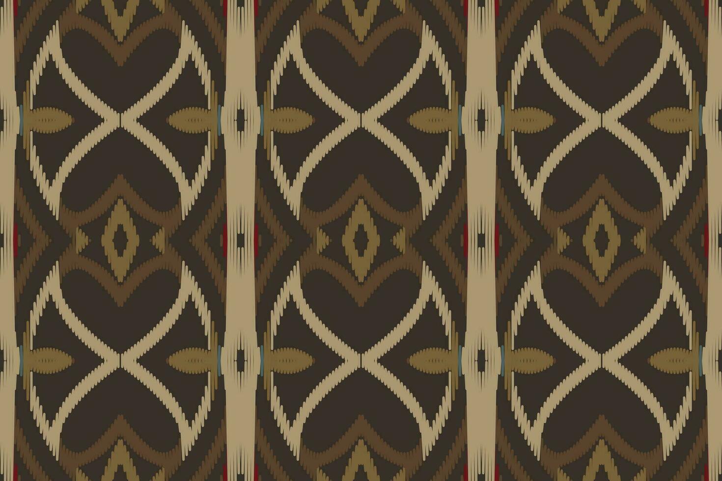 motief ikat naadloos patroon borduurwerk achtergrond. ikat driehoek meetkundig etnisch oosters patroon traditioneel. ikat aztec stijl abstract ontwerp voor afdrukken textuur,stof,sari,sari,tapijt. vector