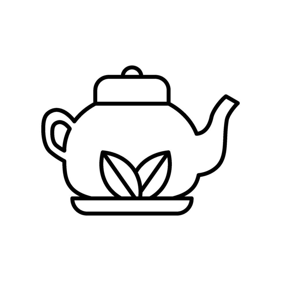 thee pot icoon vector ontwerp Sjablonen gemakkelijk en modern