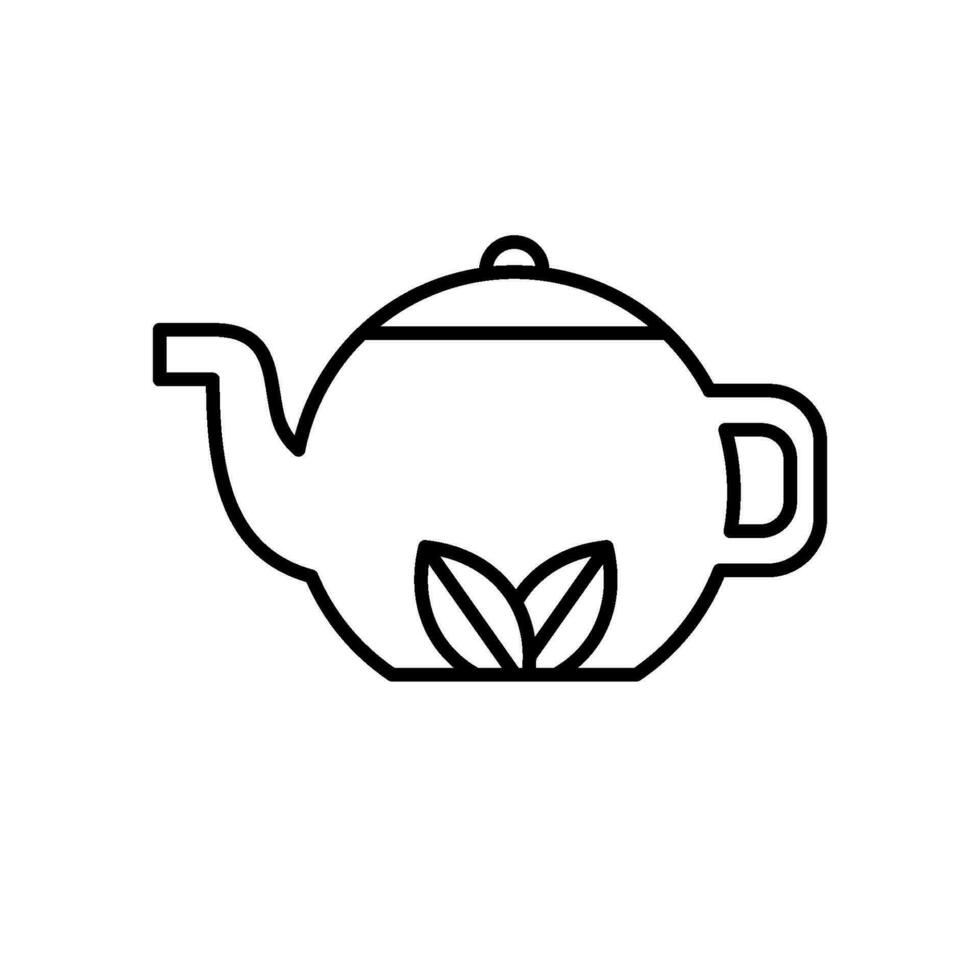thee pot icoon vector ontwerp Sjablonen gemakkelijk en modern