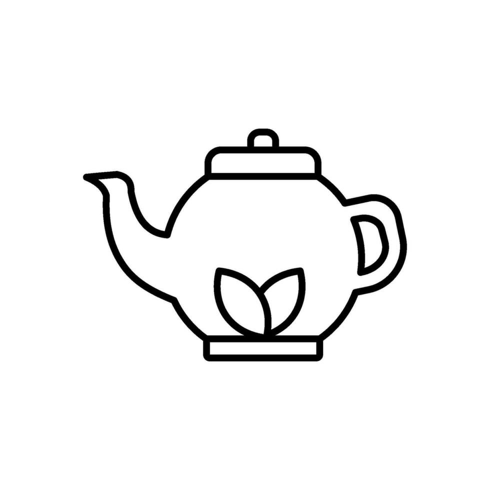 thee pot icoon vector ontwerp Sjablonen gemakkelijk en modern