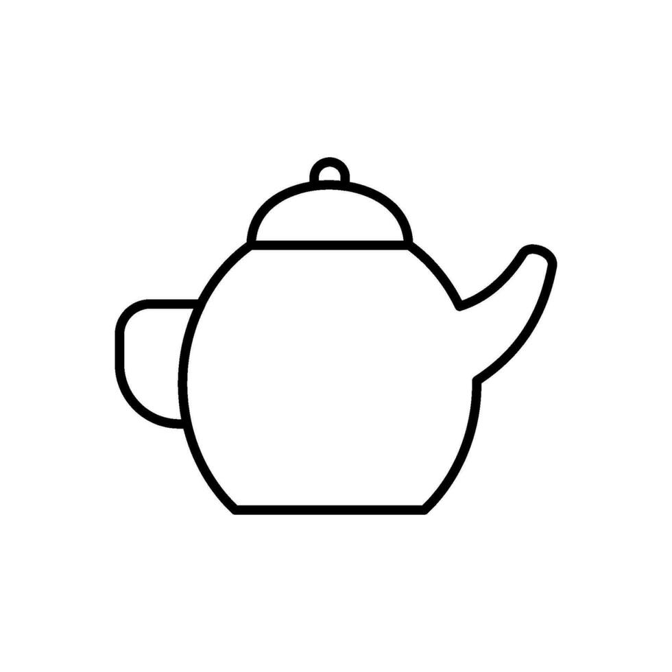 thee pot icoon vector ontwerp Sjablonen gemakkelijk en modern