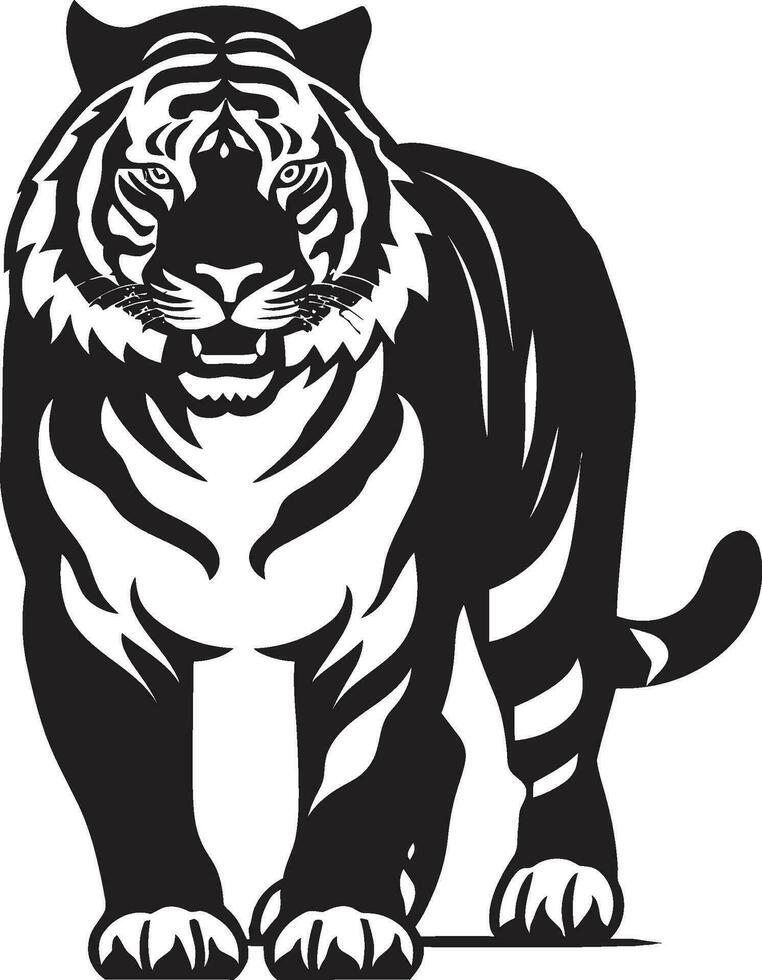 vector tijger mandala symmetrisch pracht betoverend tijger ogen in vector het formulier