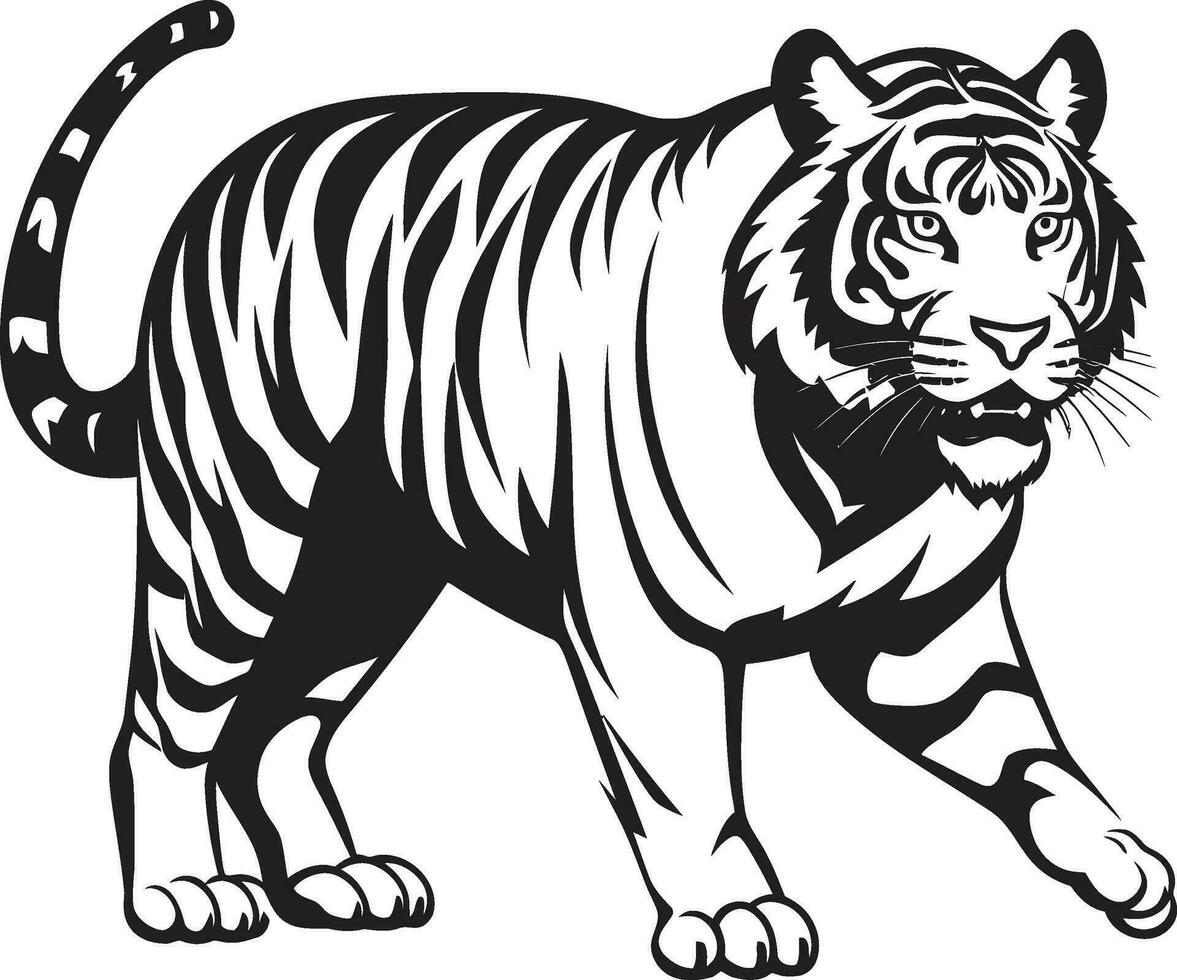 kosmisch tijger droom vector verbeelding levendig tijger gezicht kleurrijk vector majesteit