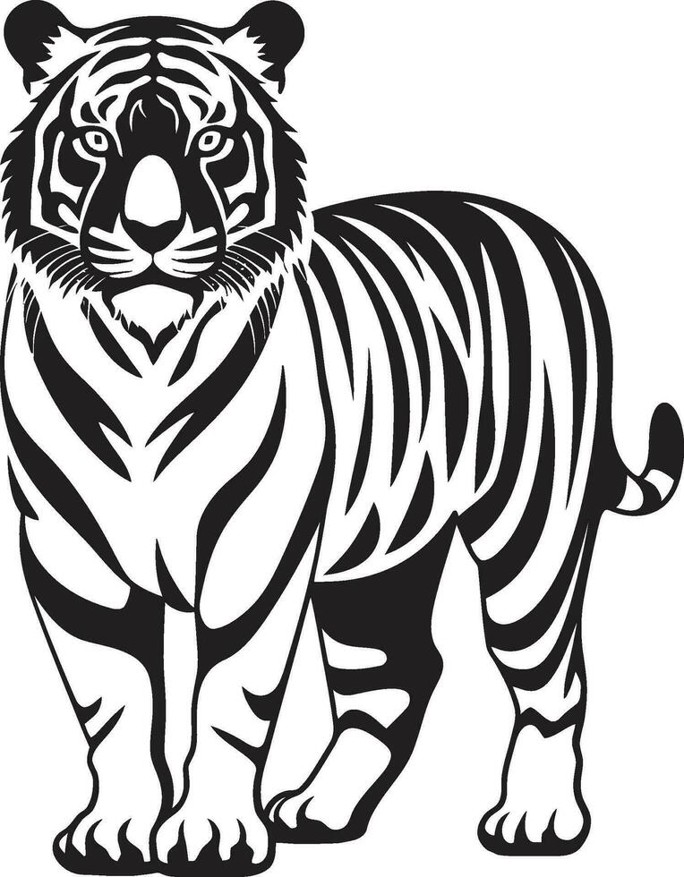 etherisch tijger vector mystiek intrigeren kosmisch tijger kunst ruimte geïnspireerd elegantie