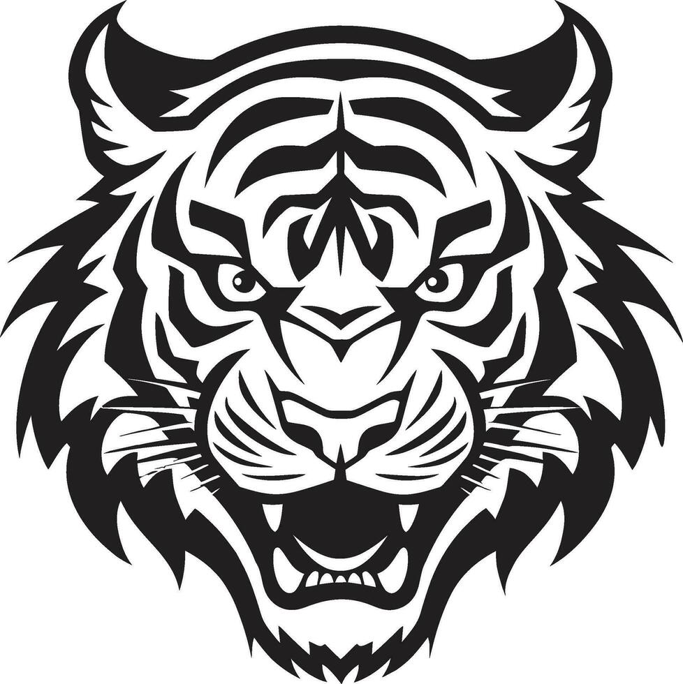tijger mozaïek- vector Delig samen levendig tijger vector collage
