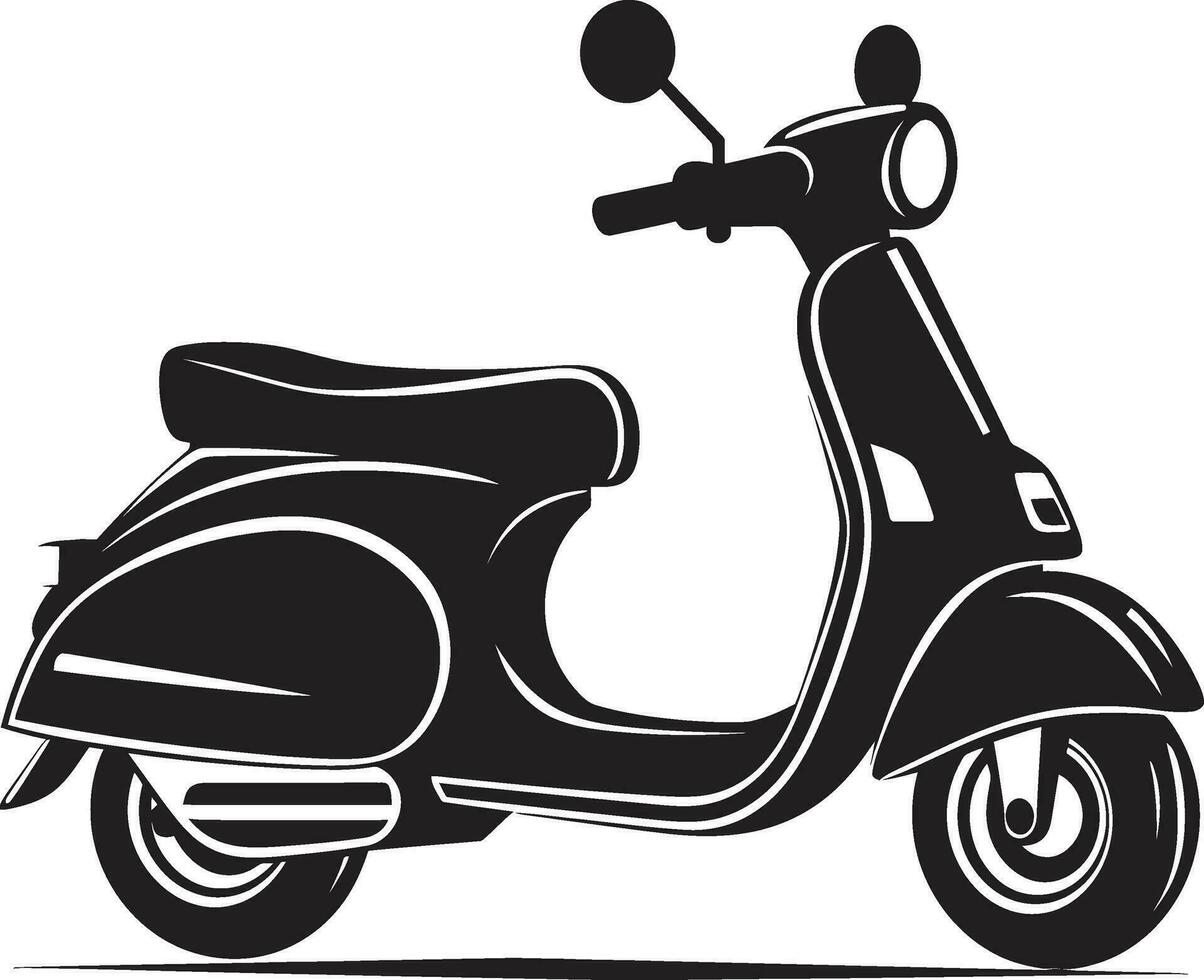 scooter verhuur mobiel app icoon scooter forens levensstijl vector