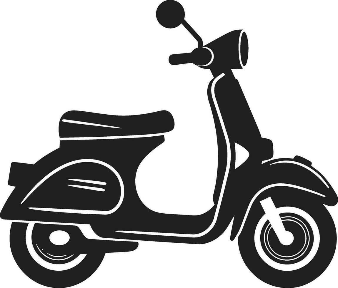 strak scooter vector illustratie wijnoogst scooter artwork in vector