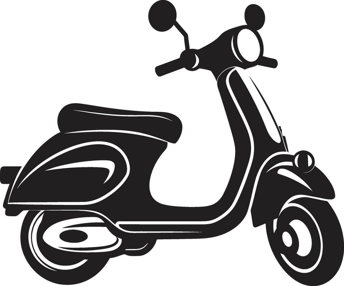 scooter reparatie en onderhoud scooter woon-werkverkeer vector pictogrammen