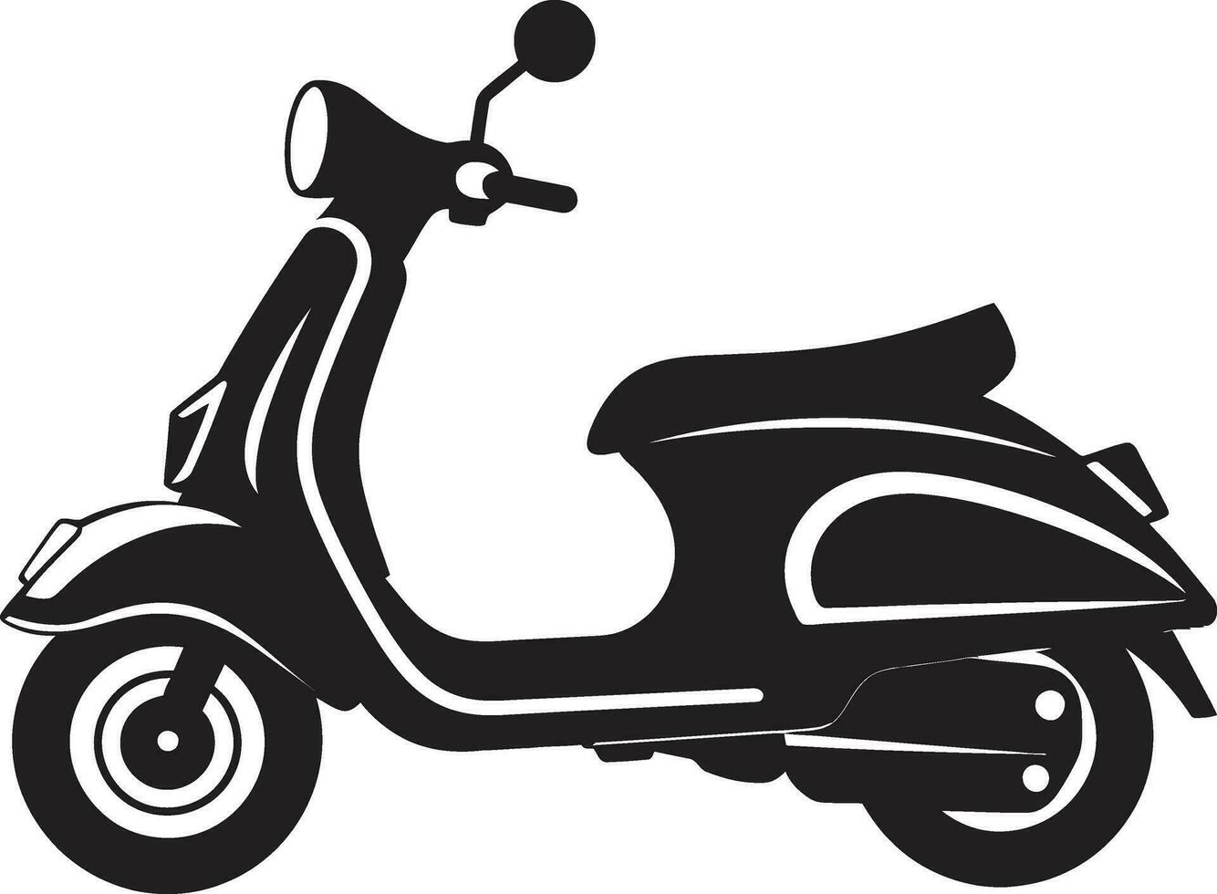 scooter tour avontuur logo scooter wiel en band details vector