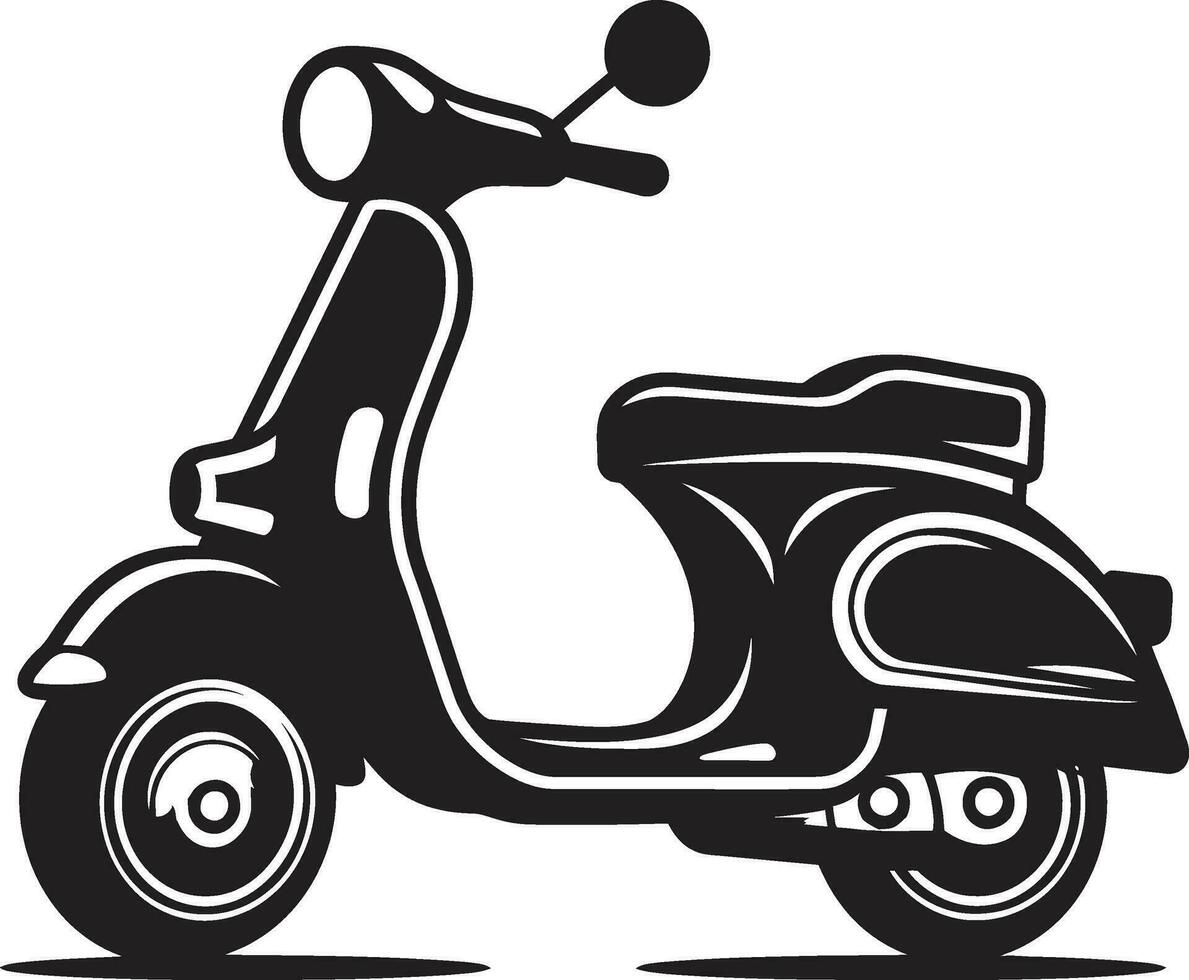 scooter winkel venster Scherm scooter avontuur exploratie kunst vector