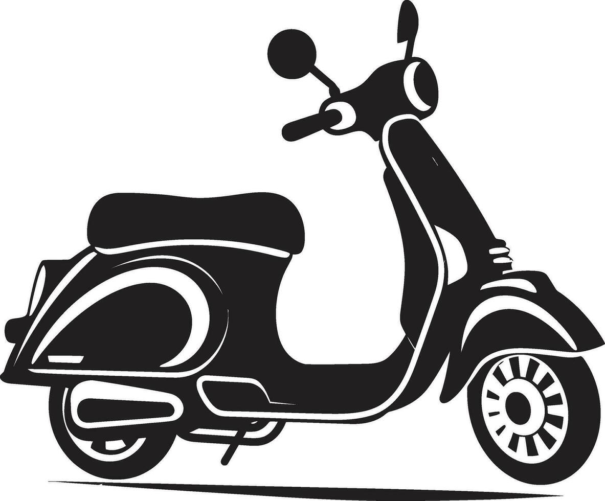 stad straten met scooters illustratie scooter branding en identiteit vector